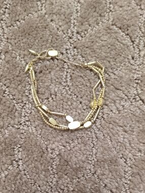 Kendra Scott Gold Multi-Strand Beaded Bracelet